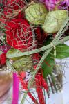 Букет с розами и гвоздиками - Страсть