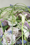 Букет с каллами и орхидеями - Весенние метаморфозы