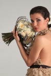 Букет невесты с розами и гортензией - Кремовый день