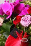 Букет с барбарисом и розами - Классический ампир