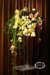 Композиция цветов из тюльпанов и орхидей - Эйфория
