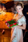 Букет невесты с жасмином и розами - Цветочная рамка